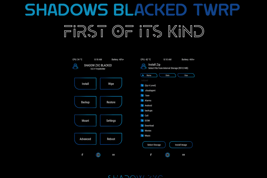 TWRP J7 PRIME MOD PARA ANDROID 9.0 – shadows blacked