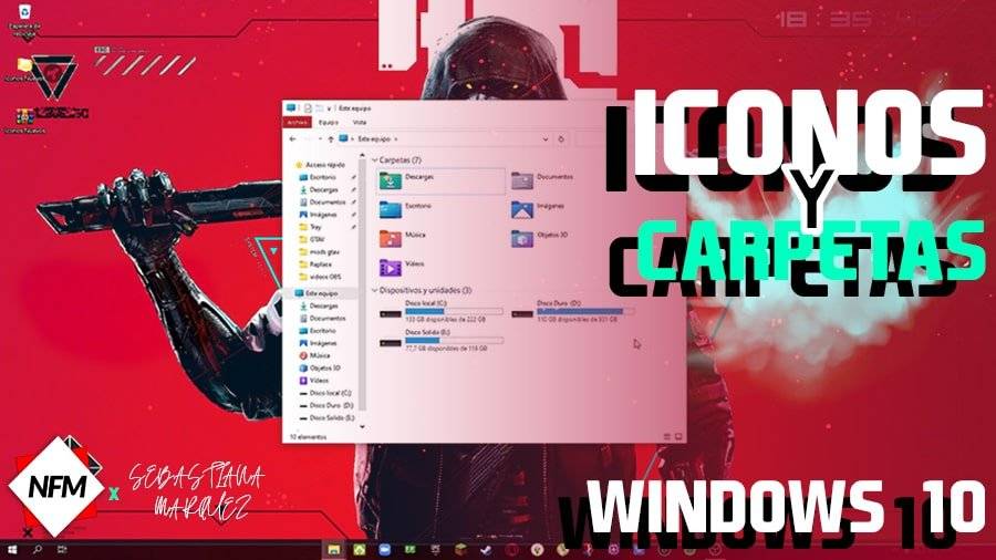 Los mejores iconos para Windows 10 cambia tus iconos y carpetas de manera muy fácil y segura.